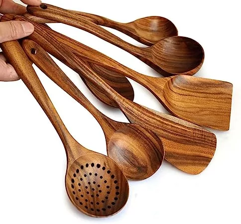 Cooking Spoon Wooden Kitchen Tool Kit